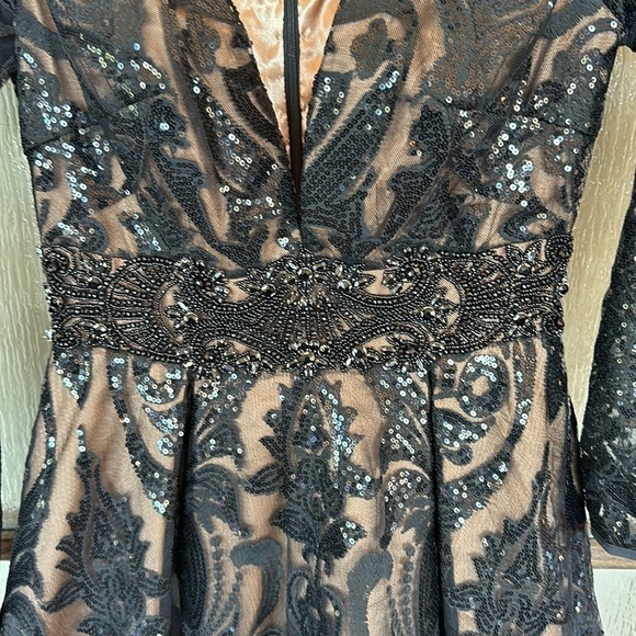 Mac Duggal SEQUIN EMBELLISHED A-LINE COCKTAIL DRESS size 4 New $598 sold out - Picture 6 of 14